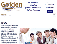 Tablet Screenshot of goldentelecom.com.br